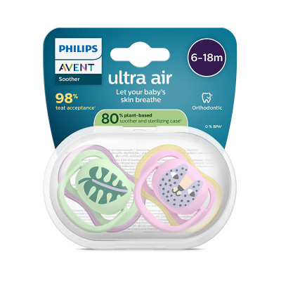 Philips Avent Ultra Air Chupeta Folha e Tigre 6-18M | Farmácia d'Arrábida