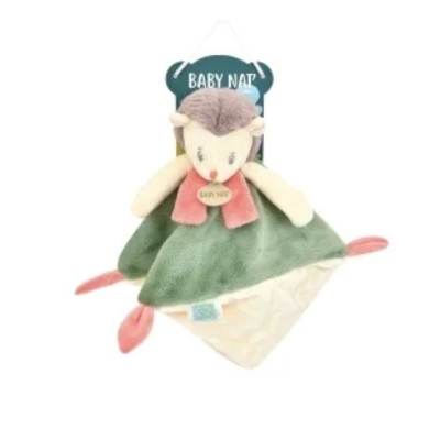 BABY NAT Doudou Ouriço Pomme de Pin | Peluche com QR Code com Histórias