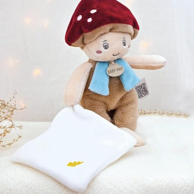 BABY NAT Mon Pantin Marcel Peluche Cogumelo | Farmácia d'Arrábida