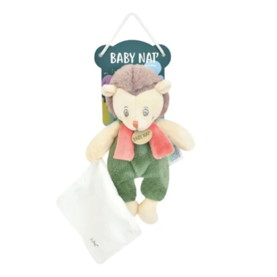 BABY NAT Mon Pantin Pomme de Pin Peluche Ouriço | QR Code com Histórias