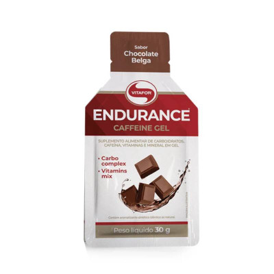 Vitafor Endurance Energy Gel Chocolate Belga Saqueta 30g | Ideal para Treinos de Alta Intensidade