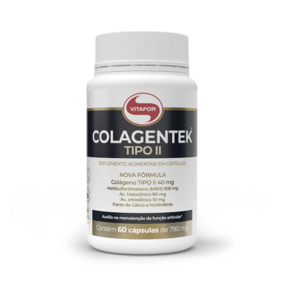 Vitafor Colagentek Tipo II 60 Comprimidos | Mantém a Saúde Articular e Óssea
