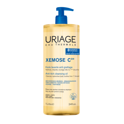 7549717 Uriage Xémose C8+ Óleo de Limpeza 1L | Pele Seca e Atópica