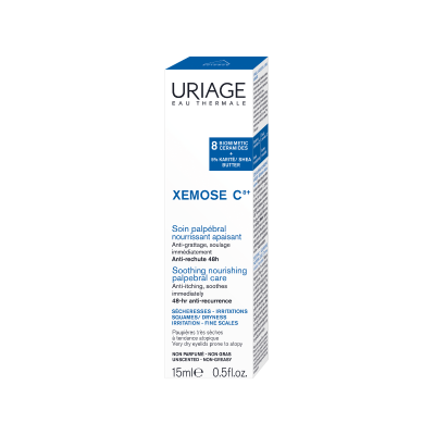 Uriage Xémose C8+ Cuidado Contorno Ocular 15ml | Antiprurido Pele Seca e Atópica