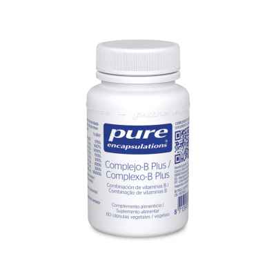 7552612 Pure Encapsulations Complexo-B Plus 60 Cápsulas | Vitaminas B para Energia e Desporto