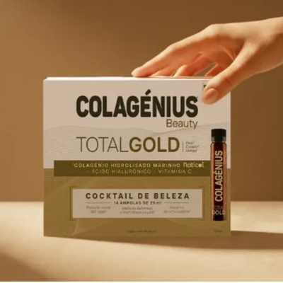 Colagénius Beauty Total Gold Amp 14x25ml | Farmácia d'Arrábida