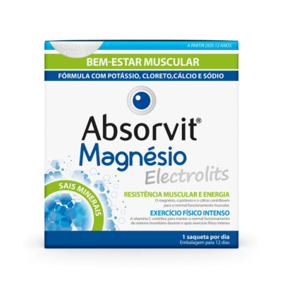 7559575 Absorvit Magnésio Electrolits 12 Saquetasx4g | Recuperação Muscular