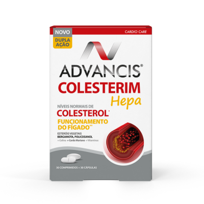 7559039 Advancis Colesterim Hepa 30comprimidos+30cápsulas | Colesterol & Função Hepática