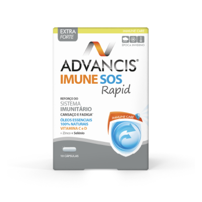 7385815 Advancis Imune SOS Rapid 10 Cápsulas | Suporte Imunitário | Óleos Essenciais