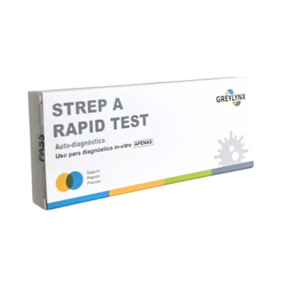 7572529 GREYLUNZ Teste Strep A Rápido | Amigdalite Bacteriana - Resultado em 5 Min