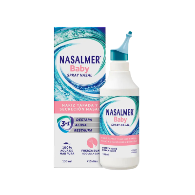 7559278 Nasalmer Baby Spray Nasal 135ml | Água do Mar Pura para Bebés +15 Dias