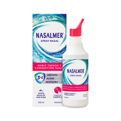 7559302 Nasalmer Spray Nasal Força Forte 3 135ml | Descongestionante Intenso +10 Anos