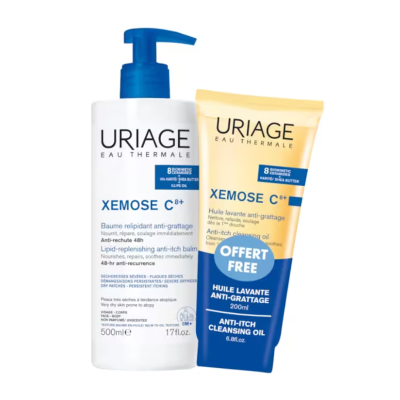 7578450 Uriage Pack Xémose C8+ | Bálsamo 500ml + Óleo Limpeza 200ml | Pele Atópica