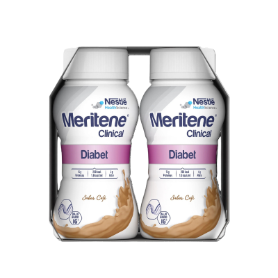 7588269 Meritene Clinical Diabet Café 4x200ml | Nutrição para Diabetes | Baixo Índice Glicémico