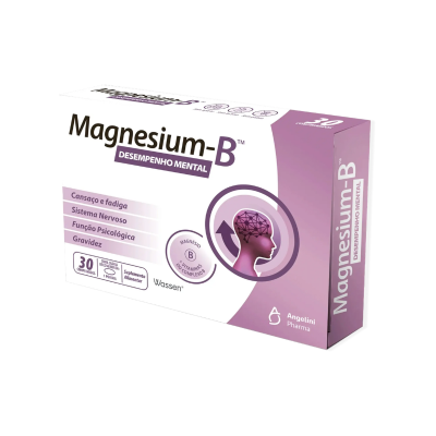 7344382 Magnesium-B 30 Comprimidos | Magnésio + Vitamina B | Desempenho Mental