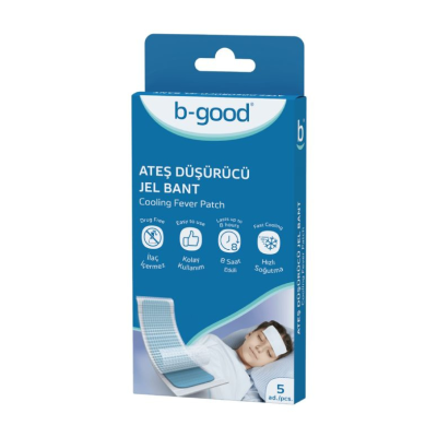 7586453 B-Good Penso para Febre 5 Unid. | Alívio sem Medicamentos | Gel Refrescante