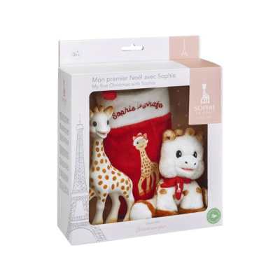 Sophie La Girafe Set o Meu Primeiro Natal | Presente com Peluche e Meia