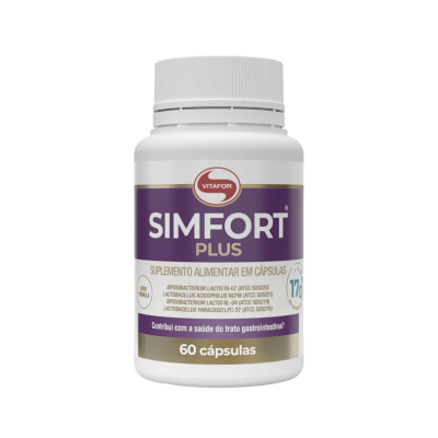 7898665433256 Vitafor Simfort Plus 60 Comprimidos | 17 Mil Milhões Probióticos - Apoia o Equilíbrio e a Saúde Gastrointestinal