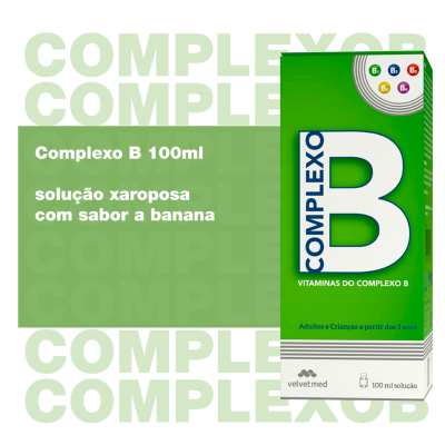 COMPLEXO B Xarope 100ml +3Anos Banana | Farmácia d'Arrábida