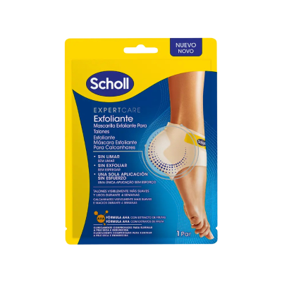 7273474 Scholl Máscara Esfoliante Calcanhares 1 Par | Pele Macia por 4 Semanas