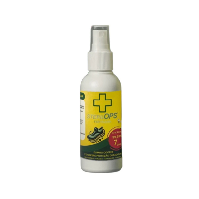 7574814 SterilOPS Feetclean Spray Calçado 100ml | Elimina Odores, Bactérias e Fungos