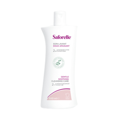 6825521 Saforelle Solução de Lavagem 500ml Suave sem Sabão | Com Bardana | pH Fisiológico