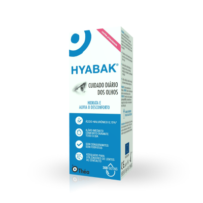 HYABAK Colírio 10ml | Olho Seco e Lentes