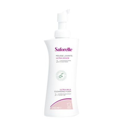 7077966 Saforelle Espuma Limpeza Ultra-Suave 250ml | Para Pele Irritada | Sem Sabão