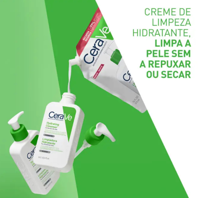 CeraVe Recarga Creme de Limpeza Hidratante 473ml -30% | Farmácia d'Arrábida