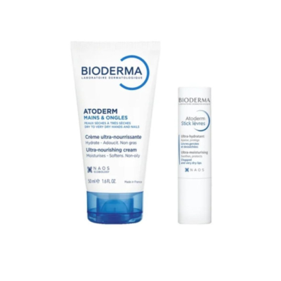 Bioderma Pack Atoderm Creme Mãos e Stick Labial | Farmácia d'Arrábida