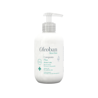 6816793 Oleoban Composto Derma Sabonete 300ml | Higiene para Pele Seca e com Eczema | Óleo de Girassol + Ictasol