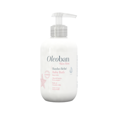 6816777 Oleoban Bebé Banho 300ml | Óleo de Girassol | Hidratação no Banho | Para Pele Sensível do Recém-Nascido