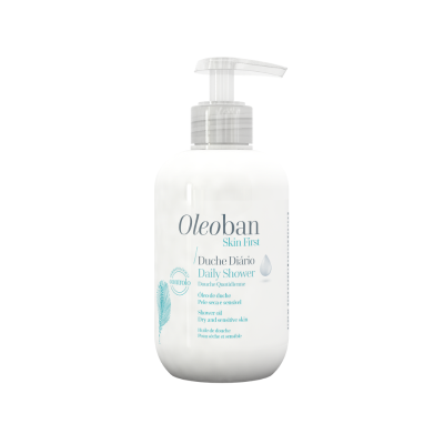 6816819 Oleoban Duche Diário 300ml | Gel Limpeza Ultra-Suave | Protege Pele Sensível e Atópica | Adultos e Crianças