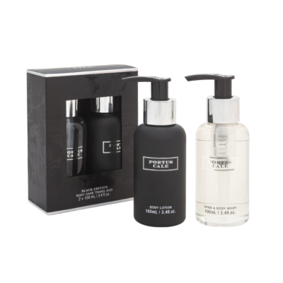 1002115 Castelbel Set de Viagem Black Edition | Gel + Loção Corporal 2x100ml | Fragrância Amadeirada-Cítrica