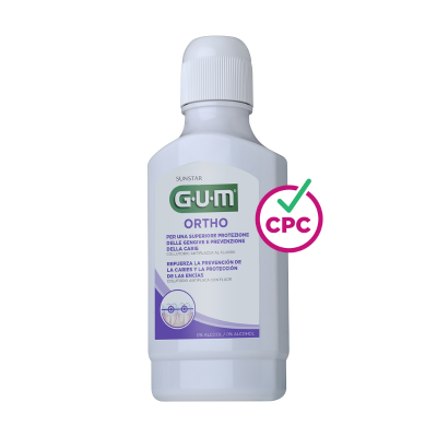 6896167 Gum Ortho Colutório 300ml | Proteção Específica para Aparelho Dentário | Previne Cáries e Placa