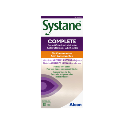7098277 Systane COMPLETE Gotas 10ml | Colírio Olho Seco sem Conservantes | Alívio até 8h