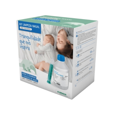7405209 Braun Kit Limpeza Nasal | Soro + 2 Seringas + 2 Adaptadores Bebé