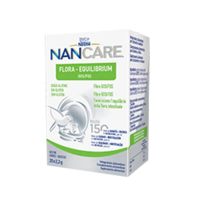6544981 NANCARE FLORA EQUILIBRIUM 20 Saquetas | Fibras GOS/FOS para Obstipação do Bebé
