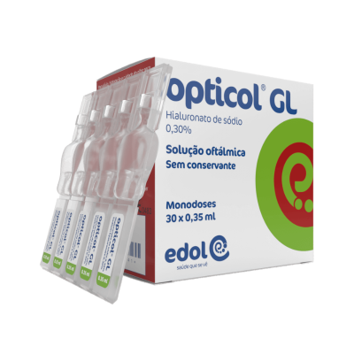 6128041 Opticol GL Gotas Oftálmicas 30 monodoses de 0,35ml | Para Secura e Fadiga Ocular