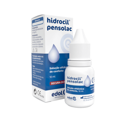 6015453 Hidrocil Pensolac 10ml | Solução Oftálmica Alta Viscosidade | Para Abrasão da Córnea
