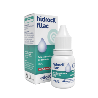 7516856 Hidrocil Filac Gotas Oftálmicas 10ml | Para Secura Ocular e Lentes de Contacto | Todas as Idades