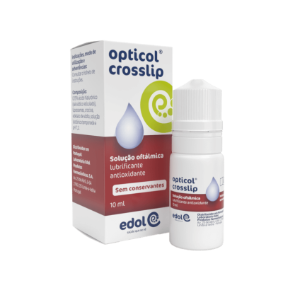6278812 Opticol Crosslip Gotas 10ml | | Proteção Luz Azul + Ácido Hialurónico | Para Olho Seco Digital
