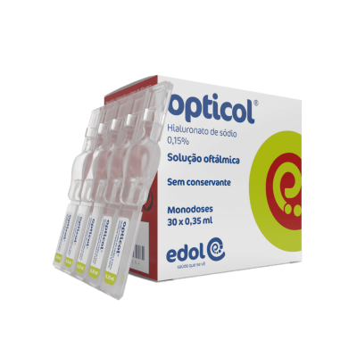6112425 Opticol Solução Oftálmica 30 Monodoses de 0.35ml | Para Secura Ocular