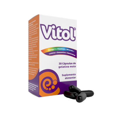7356030 Vitol 30 Cápsulas | Suplemento Energia & Defesas