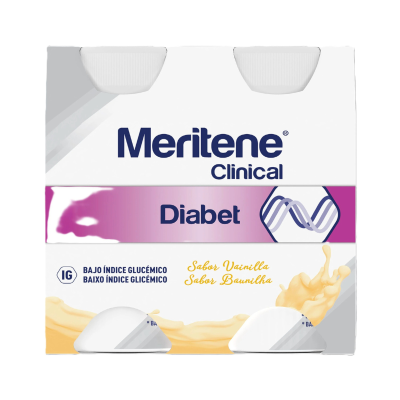 Meritene Clinical Diabet Baunilha 4x200ml | Farmácia d'Arrábida