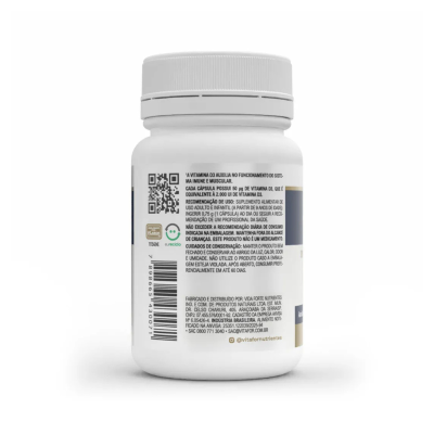 Vitafor Vita D3 Suplemento 60 Caps | Farmácia d'Arrábida