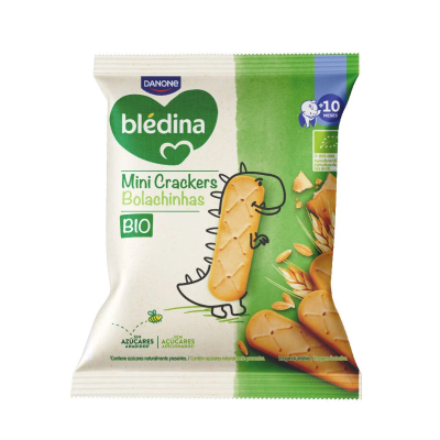 7551796 Blédina Mini Crackers Bio | Bolachas para Bebé 10M+ | 100% Biológicas | 30g