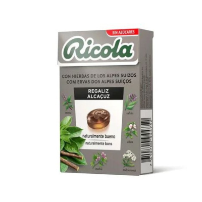 7610700944752 Ricola Rebuçados Alcaçuz 50g | Sem Açúcar Alívio Garganta