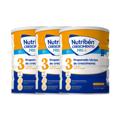 7304428 Nutribén Pack Pro+ Leite Crescimento +12M 2x700g + 1 Lata Oferta