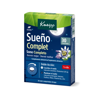 7544734 Kneipp Sono Completo 30 Comprimidos | Dupla Ação para Domir